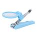 Sluffs Portable Nail Clipper with Magnifying Glass for Children Elderly Fingernail Toenail Ergonomic Handle Toenail Clipper Cutter Compact ABS and Alloy Material