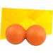 Minkissy Double Lacrosse Ball - Acupressure Peanut Massage Ball for Muscle Relief & Mobility - Medium Orange - Buy Online on GoSupps.com