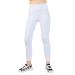 Kiderence Youth Girls Athletic Leggings Dance Running Workout Yoga Pants with Pocket 8-9 Years White - 1 Pack