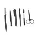 FOMIYES 12-Piece Eyebrow Trimming Set - Grooming Tools Scissors & Comb | International Shipping - Buy Online on GoSupps.com