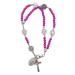 Oralgo's Catholic cross finger chain double-aged art pearls wrist chain rosary bracelet for women and girls imitation pearls