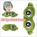 Unisex 3D Cute Frog Eye Mask Cover - Green Cartoon Sad Frog Design for Sleeping, Rest, Travel - Funny Anime Gift - Buy Online on GoSupps.com