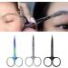 Eyebrow Scissors Professional Stainless Steel Trimmer Eyebrow Eyelash Hair Remover Makeup Tool Small Eyebrow Scissors Silver - Buy Online on GoSupps.com