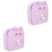 Gleavi 2st plush storage pocket tampon holder menstrual bag bags for women's bands outdoors outdoors for breastfeeding inserts wallet holder Miss female products square