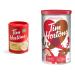 Tim Horton's Instant Cappuccino French Vanilla 16 Ounce & Candy Cane Hot Chocolate Beverage Mix Limited Time Offer 450g Can Instant Cappuccino+Hot Chocolate Beverage Mix French Vanilla Cappuccino 454.00 g (Pack of 1)