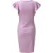 Briskorry V-Neck Floral Lighter Business Dresses for Ladies | Elegant Summer Festival Dresses with Ruffled Hems - Buy Online on GoSupps.com
