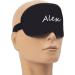 Personalized Name Sleep Mask - Custom Blackout Eye Mask for Night Sleeping and Travel - Customizable Elastic Cord - Ideal for Women and Men - Buy Online on GoSupps.com