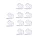 OUNONA Bo te Vide de Maquillage de Fleur 6 Compartiments 10 Pi ces Plastique Transparent pour Fards Paupi res Rouges L vres et Poudres Palette Portable pour Voyage et Usage
