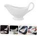 Zerodeko 1pc Sauce Hopper Porcelain Dipping Dish Milk Creamer Pitcher Syrup for Coffee Dining Gravy Boat Sauce Boat with Candle Kitchen Supplies Gravy Pitcher Jar Ceramics White Glass Salad White 20X6X12CM - Buy Online on GoSupps.com