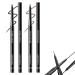 Non-smudging Waterproof Long-lasting Eyeliner Pencil 2PCS Extra Fine Eyeliner Quick Drying Long Lasting No clumping Eyeliner Makeup - Stays On All Day (01+03)