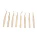 Eyelash extension tweezers 8 pieces eyelash tweezers made of stainless steel eyelash tweezers for eyelashes extensions high hardness ergonomic design eyelashes tweezers pearly gold