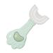 U-Shaped Toothbrush Kids Food Grade Soft Silicone Brush Head for Kids Age 2-6 360 Oral Teeth Cleaning Design and Children - Baby Toothbrush - U Shaped Toothbrush Kids Green