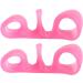 MatureGirl Hammer Toe Straightener 1 Pack Soft Gel Crests Splints - Reduce Foot Pain, Correct Overlap, Flexible Footcare - Sweat-Reducing Foot Cream Included (Pink, One Size) - Buy Online on GoSupps.com