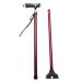 Height Adjustable Portable LED Light Walking Cane Crutches Journey