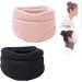 Soft Foam Neck Brace Universal Cervical Collar Neck Brace for Neck Pain Relief Adjustable Neck Support Brace for Sleeping Wraps Keep Vertebrae Stable and Aligned yl-105023(Black+Pink)