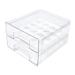 Zerodeko Egg Cartons Layers Organizer Double -layer Tray For Storage Bin Refrigerator Carton Holder Egg Fruit re-usable Egg Tray