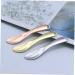 BELLIFFY 5pcs Cosmetic Beauty Spoon Face Cream Applicator Makeup Spatulas Small Eye Cream Zinc Alloy Golden 6.5X1.3X0.3CM Golden - Buy Online on GoSupps.com