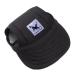 Dogs baseball cap hat dog baseball cap pet baseball hat pet outdoor sport hat pet pet canvases sun protection dog visor cap with ear holes and adjustable straps xl black