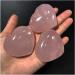 Begoat Family Gift - High-Quality Natural Rose Quartz Heart Crystal Energy Minerals for Home Decor & Luck (40-45mm) - Buy Online on GoSupps.com