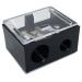 Rxtour Dual Cosmetic Pencil Sharpener Eye Makeup Pencil Sharpener Transparent