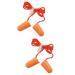 Healvian 20 Pairs Shooting Working Earplugs Flying Ear Plugs Noise Sleep Earplugs Corded Ear Plugs Hearing Ear Plugs Wired Ear Buds Earplugs for Work Hearing Protection Tool Mute Student