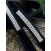 Stirrup leathers leather glitter rhinestone straps for stirrups 145 155 cm Tysons (145)