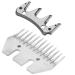 Shear knife for sheep high-strength stainless steel shear knife with swivel blade goat shear knife replacement for shear knives (13 tooth straight blade (+ swing blade))