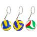 Ifundom 3 pieces volleyball key pendant Sportball key trailer hanging volleyball trailer 3D stereo paint Volleyball player key pendant for backpack bag