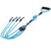 Dog leash leash for 1/2/3/4 dogs faith-free dog chain leash leash anti-upper pet dog lead leash chain for walking jogging for medium small dogs several pets blue 4