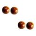 Lurrose 4 pieces of toys stress balls for adult prickly massage ball wooden ball massage balls health handballs Chinese style massage ball health ball bell play fitness
