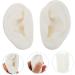 SAFIGLE Artificial Ear Model - 1 Pair Fake Ears for Jewelry Display & Earwax Stencils - 3D Simulator for Kids - Medium Green - Buy Online on GoSupps.com