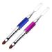 Kalolary 2Pc Dual-Ended Poly Gel Brush Acrylic UV Gel Dual-Ended Poly Gel Brush Poly Gel Brush Picker Dual-Ended Poly Gel Nail Brush for Acrylic Nails Extension (Blue + Purple)