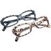 Shop Gharaz Modern Reading Glasses for Women - Stylish Black 0.75+ Rectangle Reflective Presbyopia Glasses - Buy Online on GoSupps.com