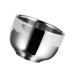 WOONEKY 1 piece of impact bowl stainless steel container Ceramic mixing bowl metal shaving cup soap container double layer Razor cup men shaving cream metal container man