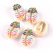 40 Pcs Leopard Earrings for Women Beach Spiral Craft Charms Beads for Bracelets Flower Earrings for 1.9x1.6x1cmx3pcs Colorfulx3pcs - Buy Online on GoSupps.com