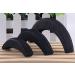 3 Moon-Shaped Foam Hair Cushions - Volume Boosting Hair Accessories for Women & Girls | Black - Buy Online on GoSupps.com