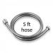 Stainless Steel Shower Hose  PVC-Free Silicon Innerlining (5-ft)
