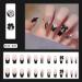 WOOXDYUK 24 Piezas U as Postizas Mate - Puntas de Presi n Arte Degradado Brillo Negro - Manicura Perfecta para Mujeres y Ni as - Buy Online on GoSupps.com