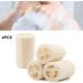 4 Count Loofah Exfoliating Body Scrubber - Natural Egyptian Shower Sponge for Women & Men | Perfect for Clean Skin Care & Spa Bath - Buy Online on GoSupps.com