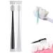 Brevi Nordic-Inspired Premium Nano Toothbrush Adult Extra Soft Toothbrush with 20 000 Soft Bristles Brevi Nano Toothbrush for Protect Sensitive Gums and Teeth (Black+White-Flat)