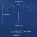 miduoidn Large Reverse Folding Umbrella with LED Flashlight Reflective Stripe UV Parasol Umbrellas Sunproof Sunshade for No Led/Sky Blue - Buy Online on GoSupps.com