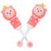 Kombiuda 2st children's toothbrush with soft bristle children toothbrush brisk toothbrush children wear toothbrush hand toothbrush toddler travel pebbles soft fur pink 1 piece (1 Pack) pink
