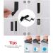 1x4 inch Hook and Loop Strips with Adhesive - 15 Sets  Strong Back Adhesive Fasten Mounting Tape for Home or Office Use Double Sided Strips - Instead of Holes and Screws  Black - Buy Online on GoSupps.com