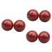 Beaupretty 6 Stk wooden hand Chinese balls for the hands finger exercise muscle stressball massage ball wrist gymnasium gymnasium playing ball play massage device Fr ulein balls bamboo red