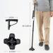 Aluminum Forearm Crutches for Seniors with Led Light Adjustable Walking Stick ight Telescopic Balanced Mobility Aid Warm life Selfless dedication - Buy Online on GoSupps.com