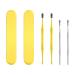 4pcs Women Assorted Kit Remover Pick for Wax Men Pickers Metal Removal Remove Tool Care Storage Double Steel Stainless Sided Earpick Cleaning Color Spoon Earwax with Cleaner