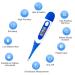 Berrcom Digital Thermometer for Adults - Fever Alarm, C/F Switchable, Soft Tips - DT-008 - Buy Online on GoSupps.com
