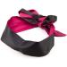 2Pcs Satin Eye Mask Set - Adjustable 62inch Blindfold for Travel, Nap, Meditation - Black and Red - Buy Online on GoSupps.com
