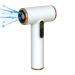 N/A USB Cordless Hair Dryer Rechargeable Blow Dryer 3-Level Wind Speed Adjustable with Digital Screen Portable Travel Hair Dryer for Women Kids Outdoor Camping Beaches White