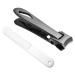 Manicure Set Stainless Steel Nail Clippers | Fingernail Cutter | Professional Heavy Duty Precision Stainless Steel Nail Clippers with Nail File for Stunning Nails at Home and Travel Black
